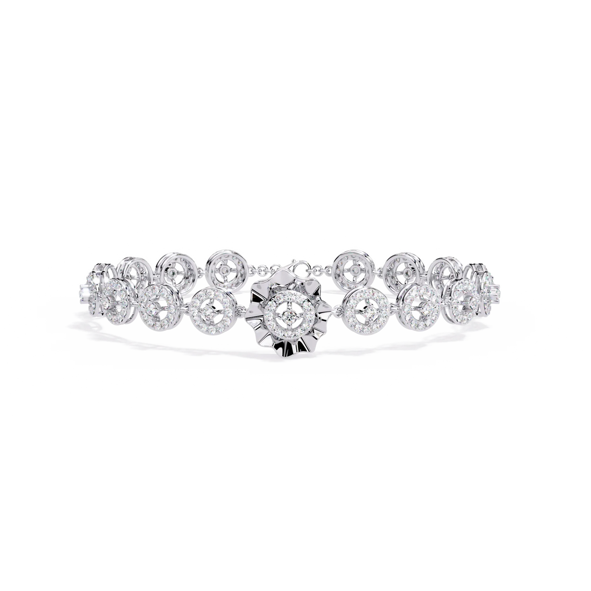 Solaris Medallion Lab Grown Diamond Bracelet - Ophiratbf