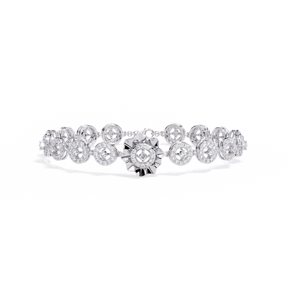 Solaris Medallion Lab Grown Diamond Bracelet