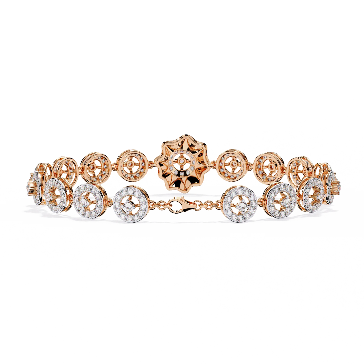 Solaris Medallion Lab Grown Diamond Bracelet - Ophiratbf