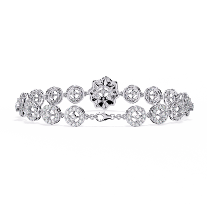 Solaris Medallion Lab Grown Diamond Bracelet