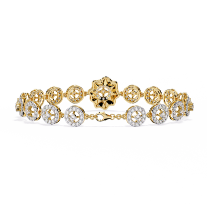 Solaris Medallion Lab Grown Diamond Bracelet