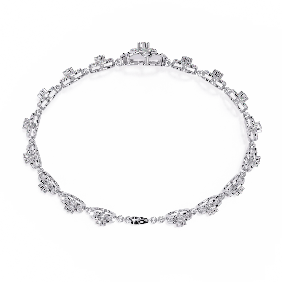 Solaris Medallion Lab Grown Diamond Bracelet - Ophiratbf