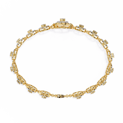 Solaris Medallion Lab Grown Diamond Bracelet