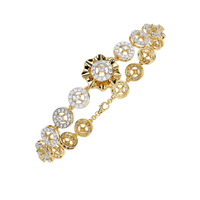 Solaris Medallion Lab Grown Diamond Bracelet - Ophiratbf