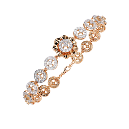 Solaris Medallion Lab Grown Diamond Bracelet