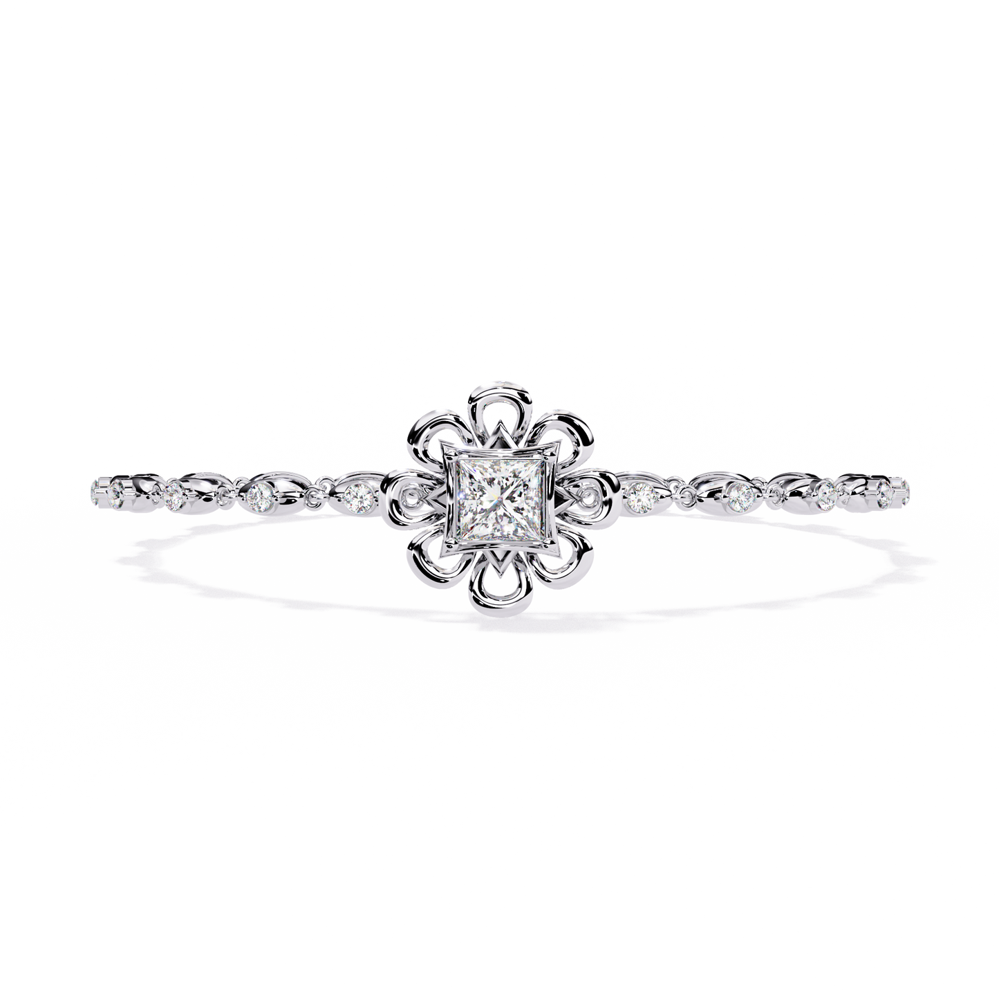 fleur royale lab grown diamond bracelet