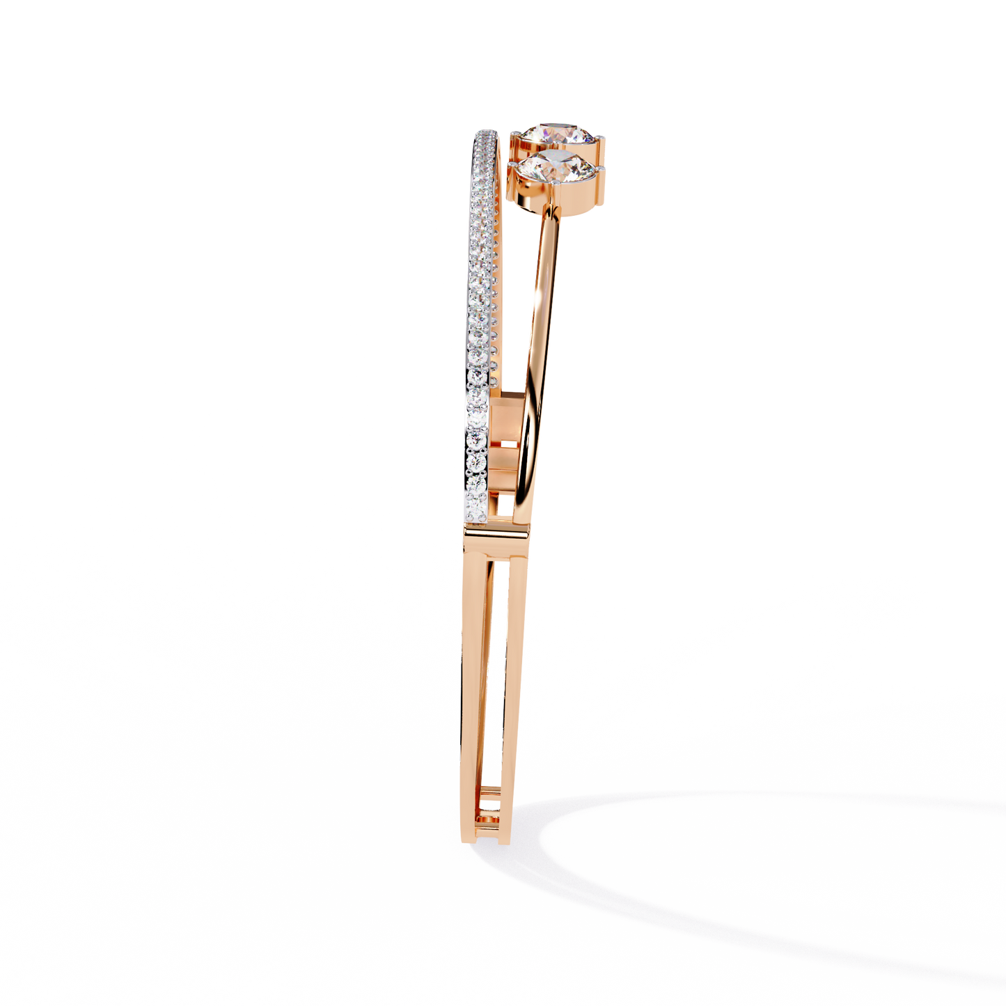 orbit five-stone lab grown diamond bracelet