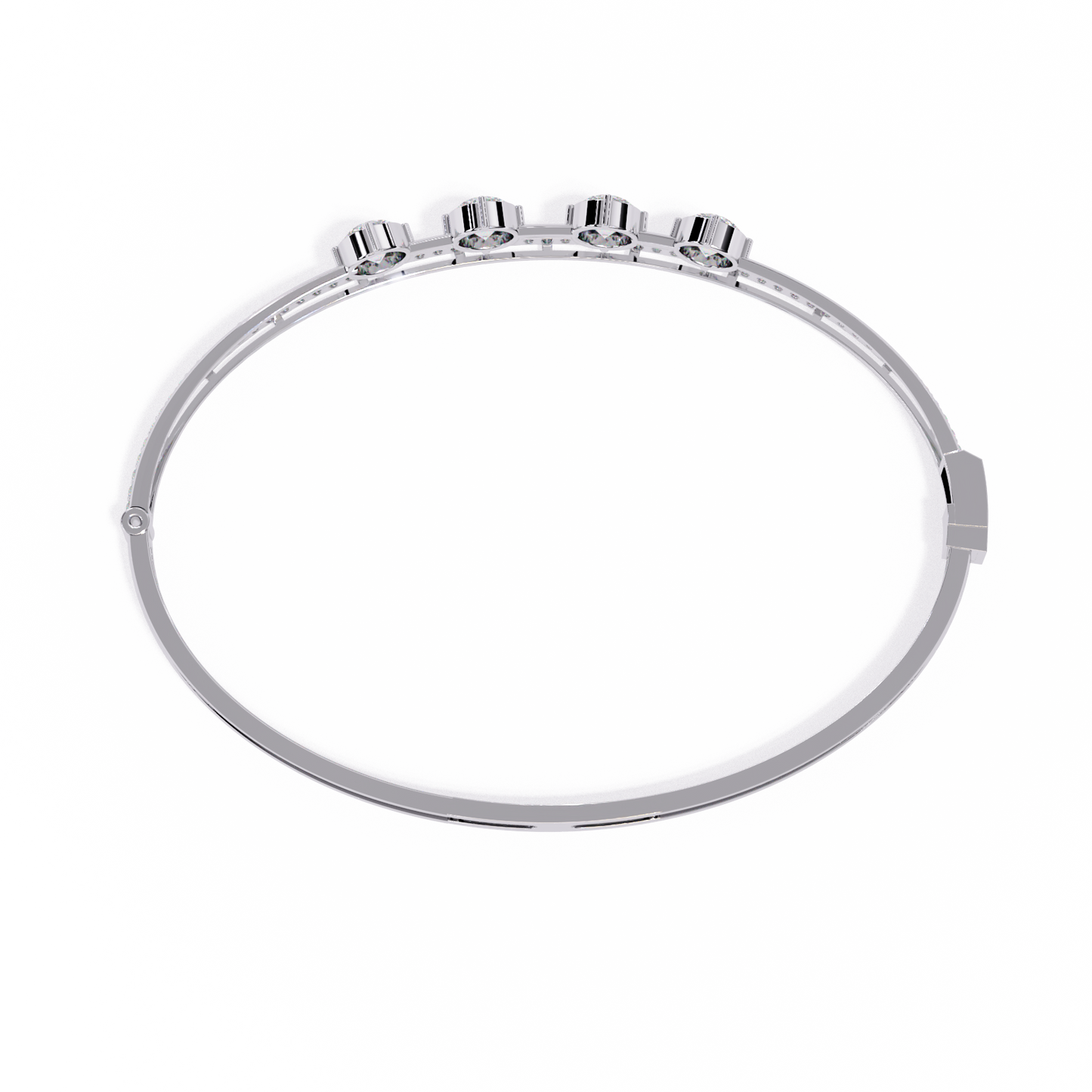 orbit five-stone lab grown diamond bracelet