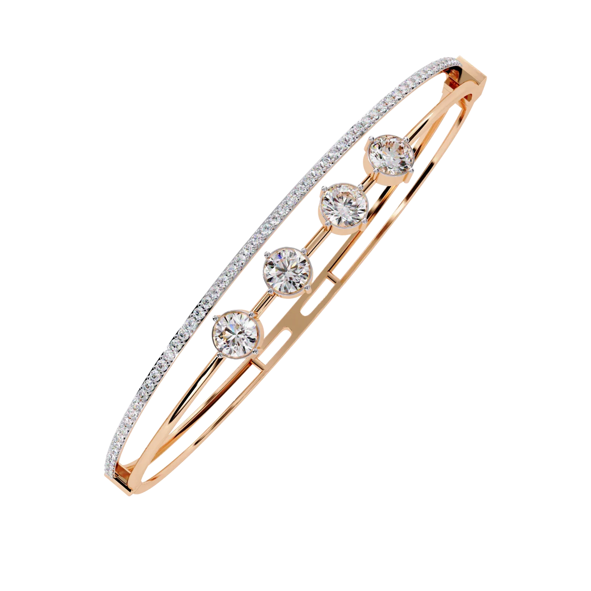 Orbit Five-Stone Lab Grown Diamond Bracelet - Ophiratbf
