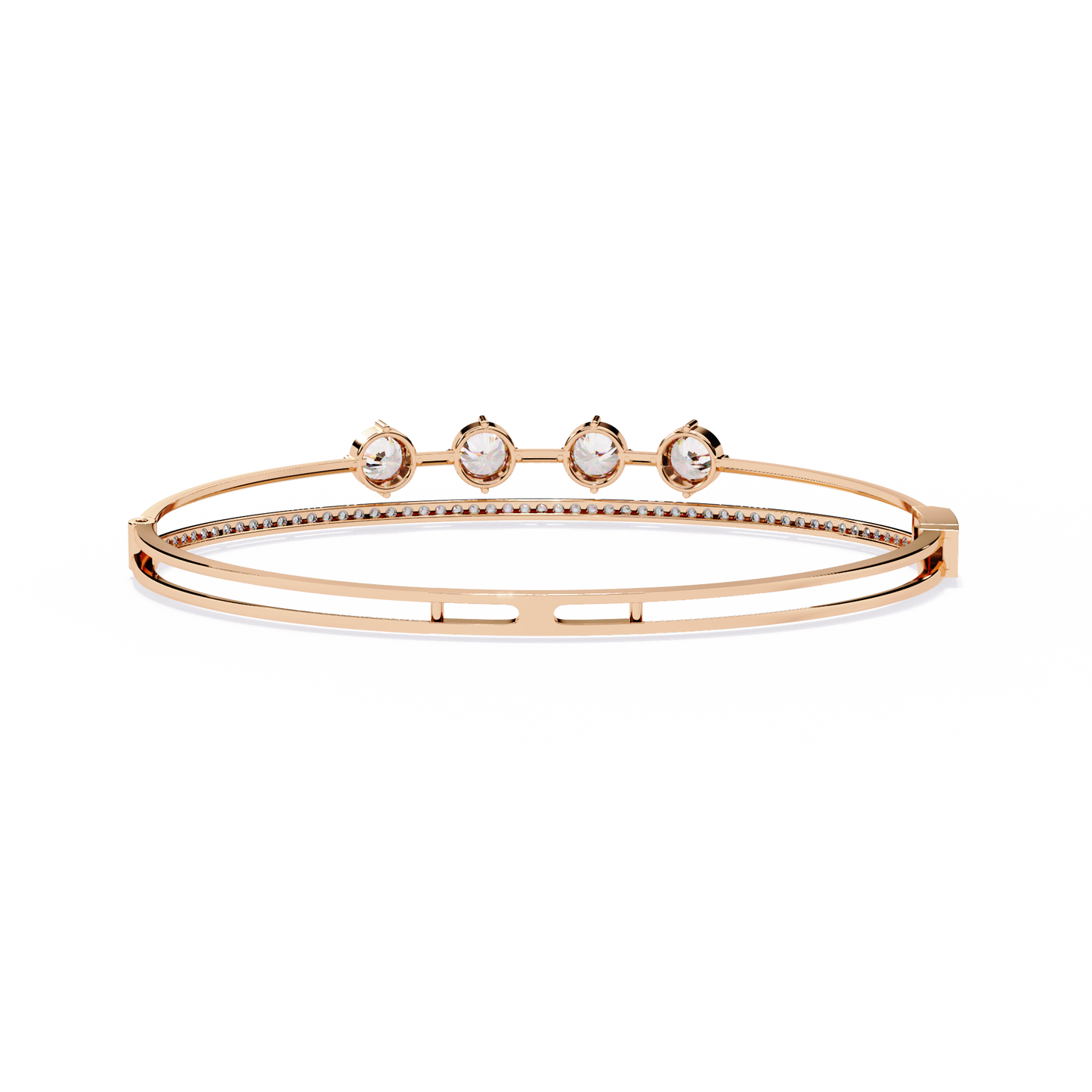 orbit five-stone lab grown diamond bracelet