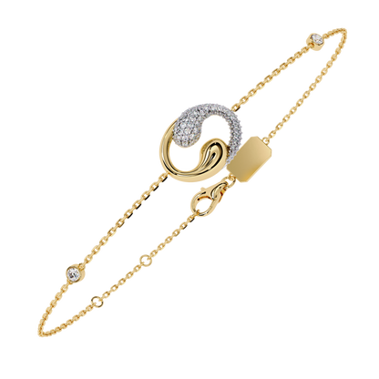 Serpentine Spark Lab Grown Diamond Bracelet