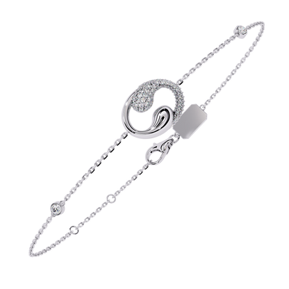 Serpentine Spark Lab Grown Diamond Bracelet