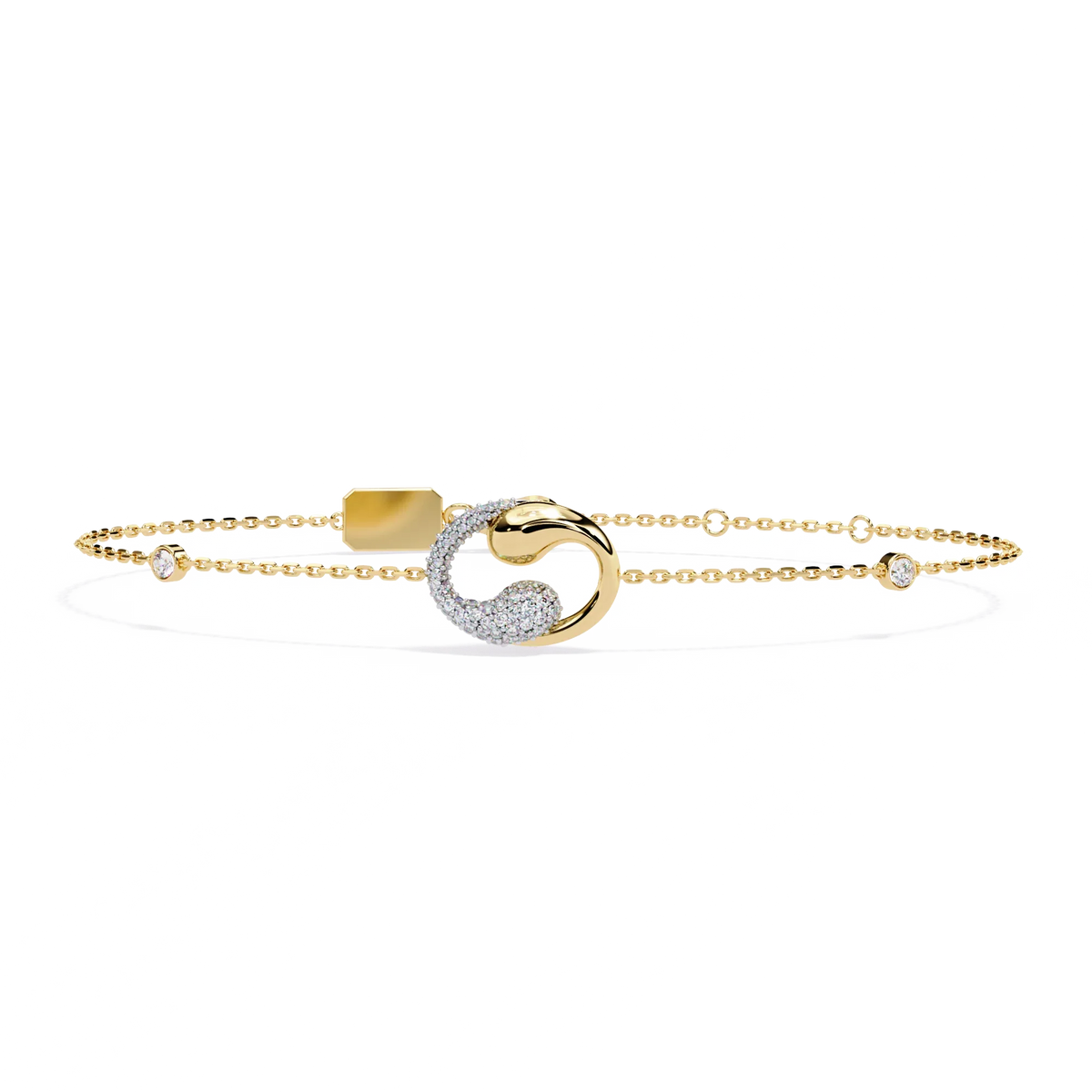 Serpentine Spark Lab Grown Diamond Bracelet - Ophiratbf