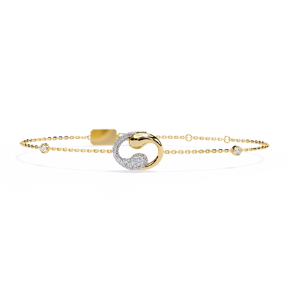 Serpentine Spark Lab Grown Diamond Bracelet