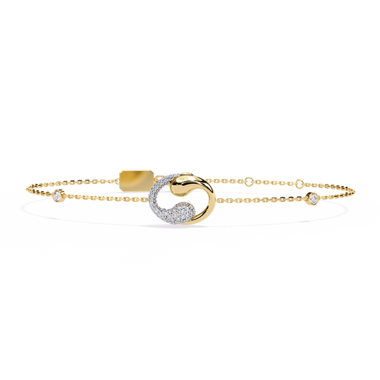 Serpentine Spark Lab Grown Diamond Bracelet