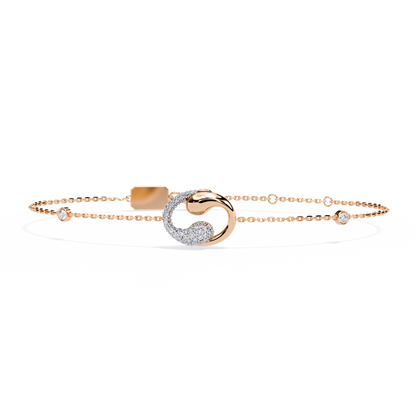 Serpentine Spark Lab Grown Diamond Bracelet
