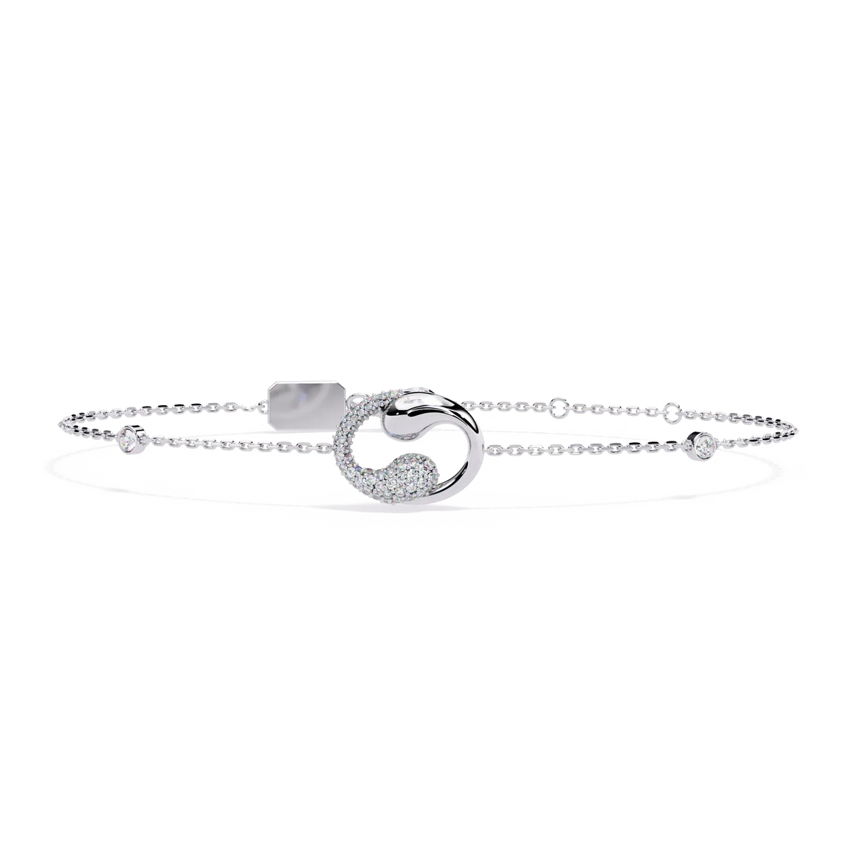 Serpentine Spark Lab Grown Diamond Bracelet - Ophiratbf