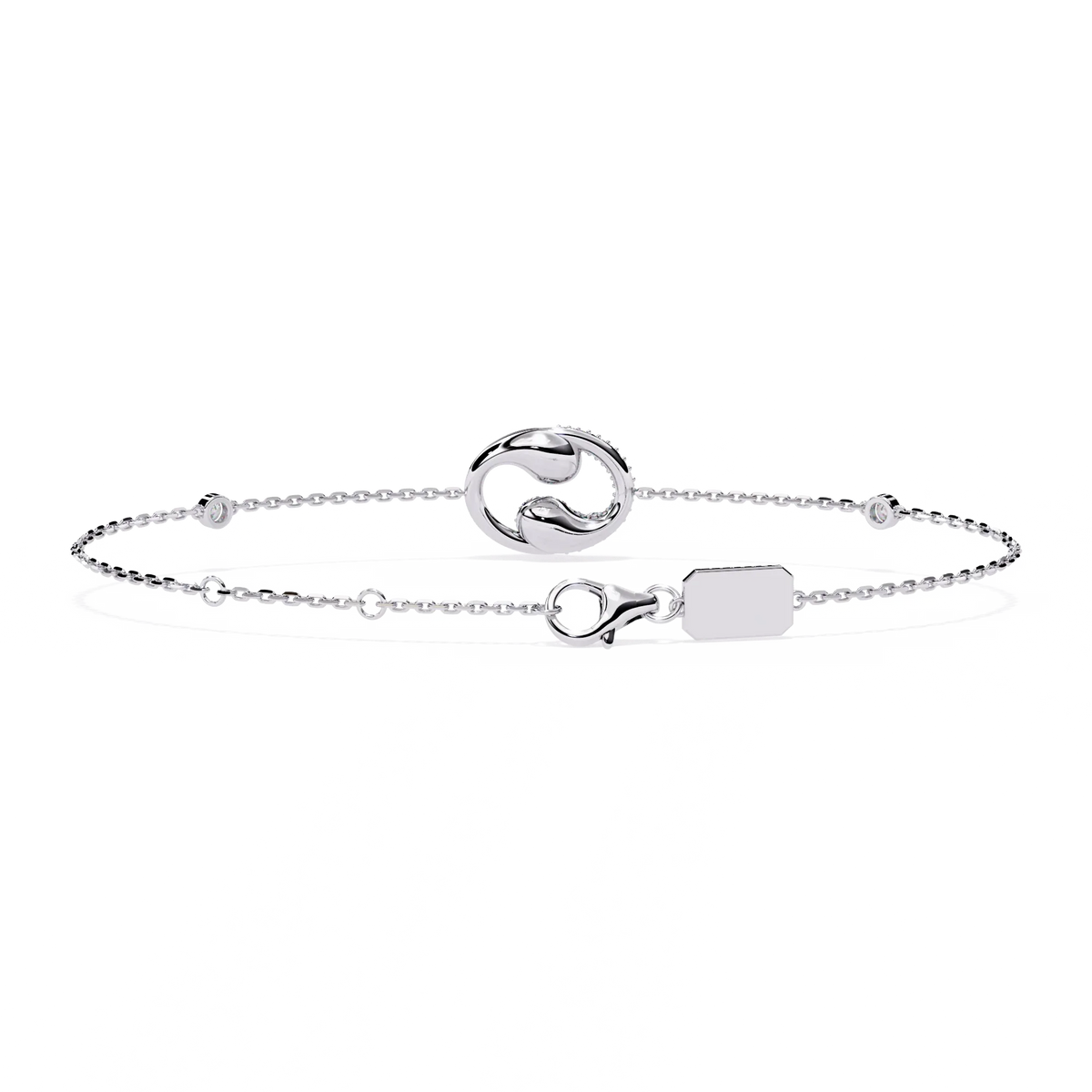 Serpentine Spark Lab Grown Diamond Bracelet - Ophiratbf