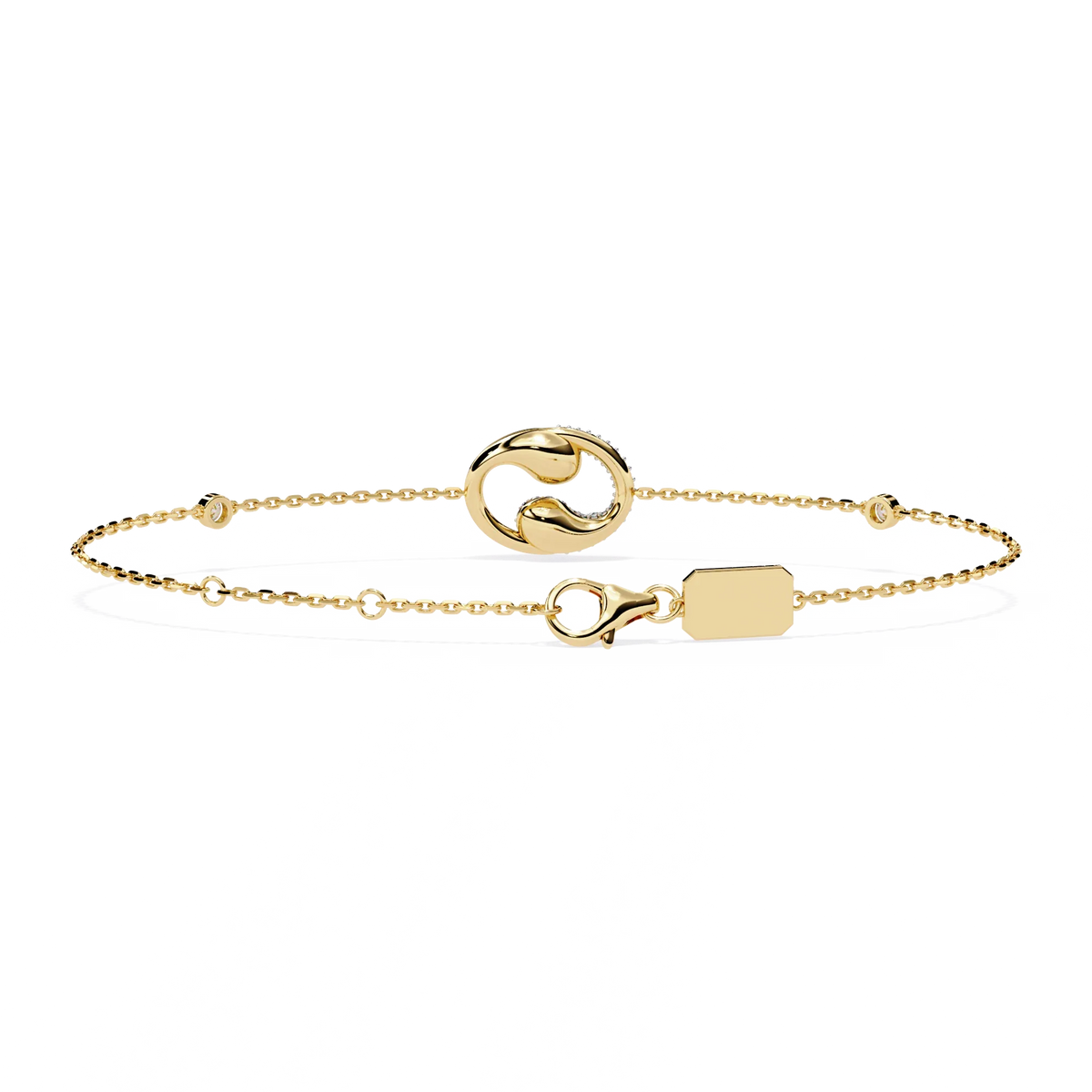 Serpentine Spark Lab Grown Diamond Bracelet - Ophiratbf