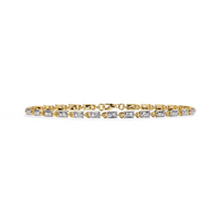 Radiant Row Lab Grown Princess Cut Bracelet - Ophiratbf