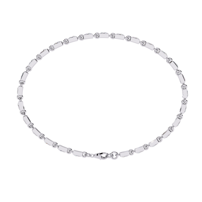 Radiant Row Lab Grown Princess Cut Bracelet