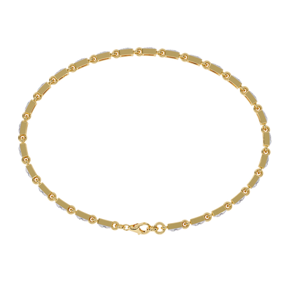 Radiant Row Lab Grown Princess Cut Bracelet