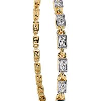 Radiant Row Lab Grown Princess Cut Bracelet - Ophiratbf