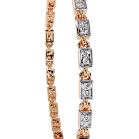 Radiant Row Lab Grown Princess Cut Bracelet - Ophiratbf