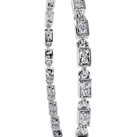 Radiant Row Lab Grown Princess Cut Bracelet - Ophiratbf