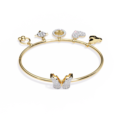 Charm Mélange Lab Grown Diamond Bangle