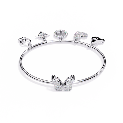 Charm Mélange Lab Grown Diamond Bangle