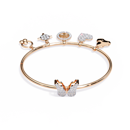 Charm Mélange Lab Grown Diamond Bangle