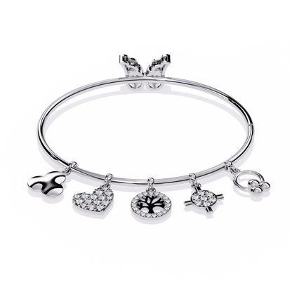 Charm Mélange Lab Grown Diamond Bangle