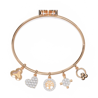 Charm Mélange Lab Grown Diamond Bangle - Ophiratbf