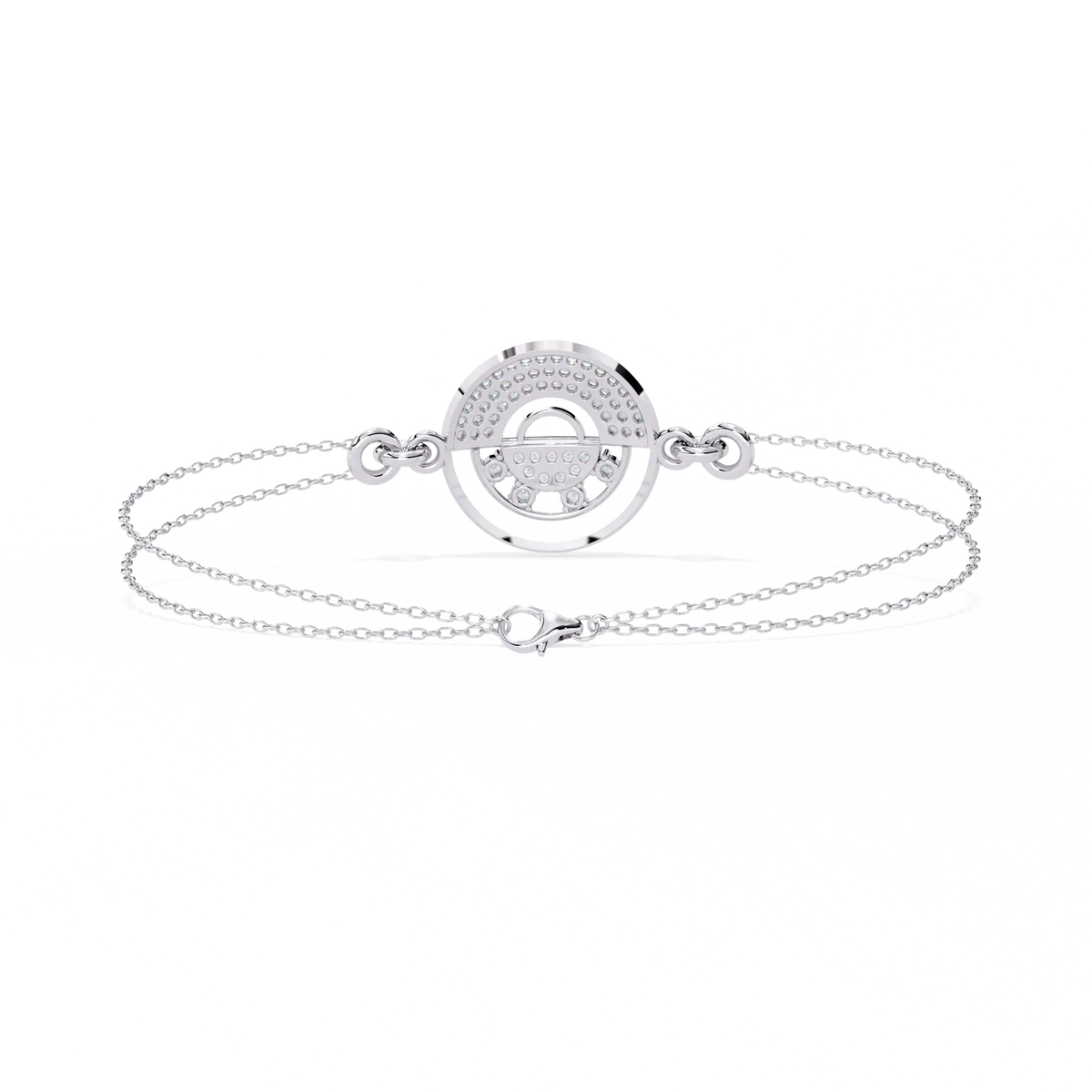 Eclipse Duo Lab Grown Diamond Chain Bracelet - Ophiratbf