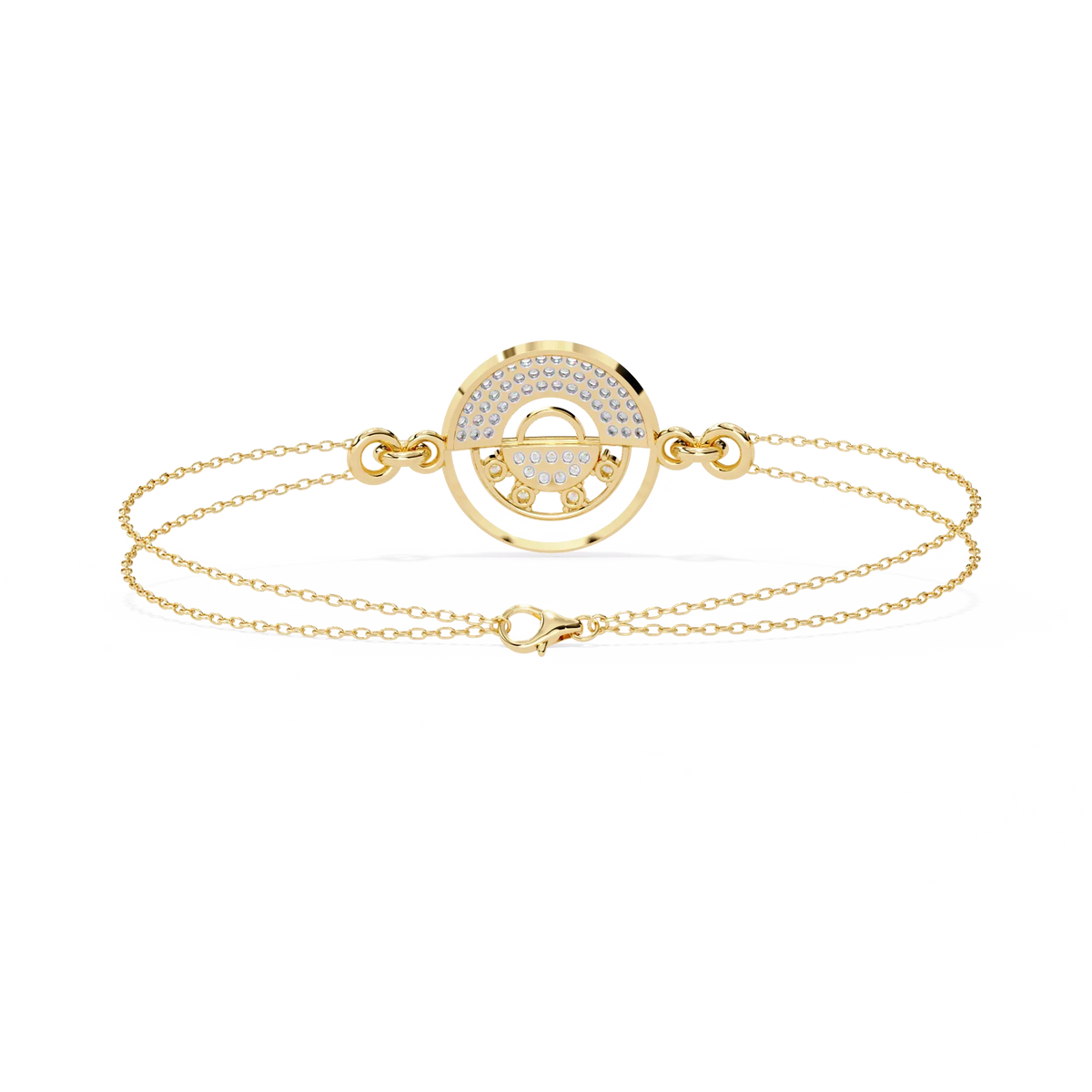 Eclipse Duo Lab Grown Diamond Chain Bracelet - Ophiratbf