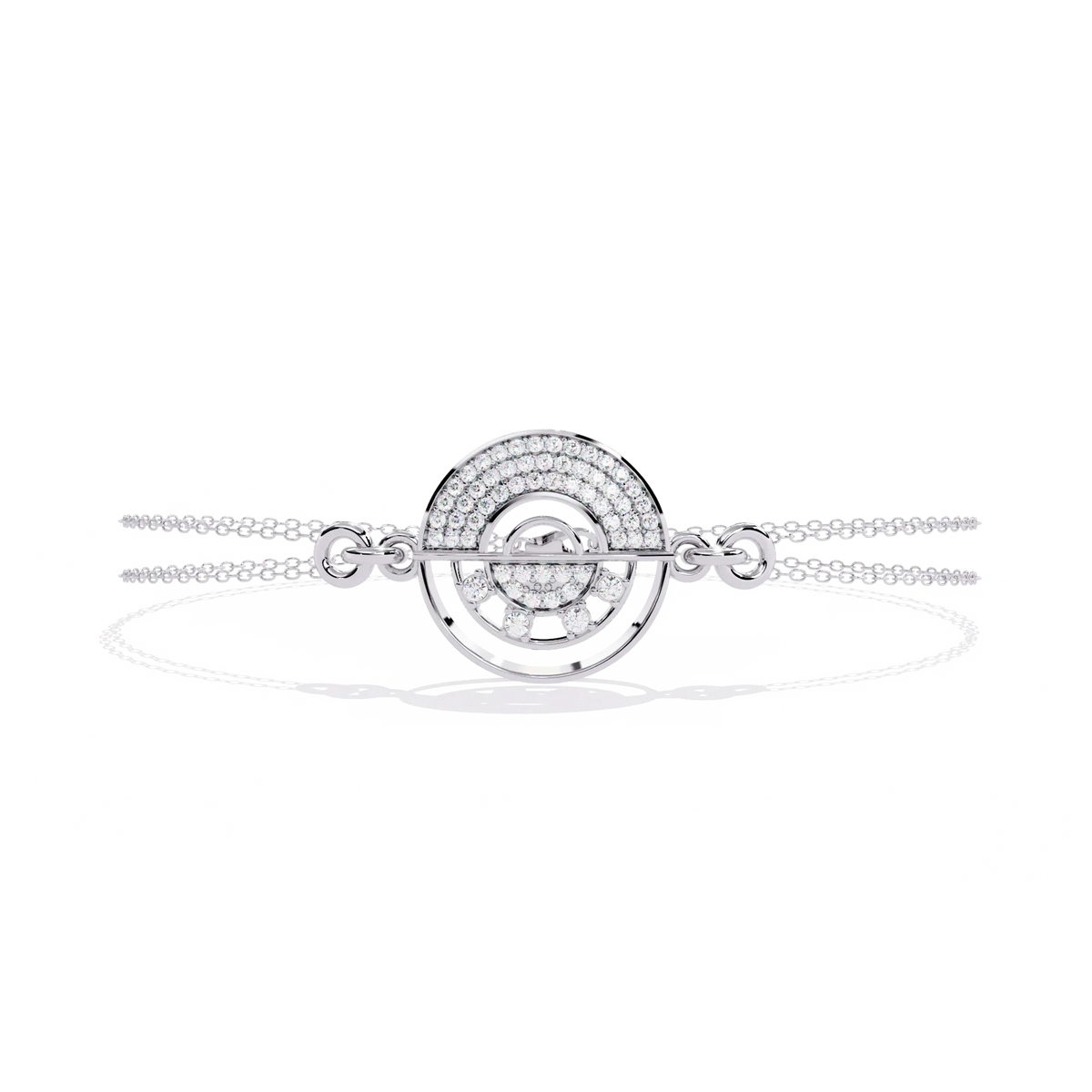 Eclipse Duo Lab Grown Diamond Chain Bracelet - Ophiratbf