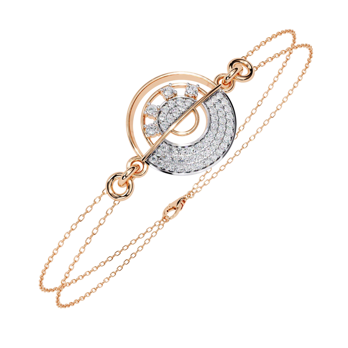 Eclipse Duo Lab Grown Diamond Chain Bracelet - Ophiratbf