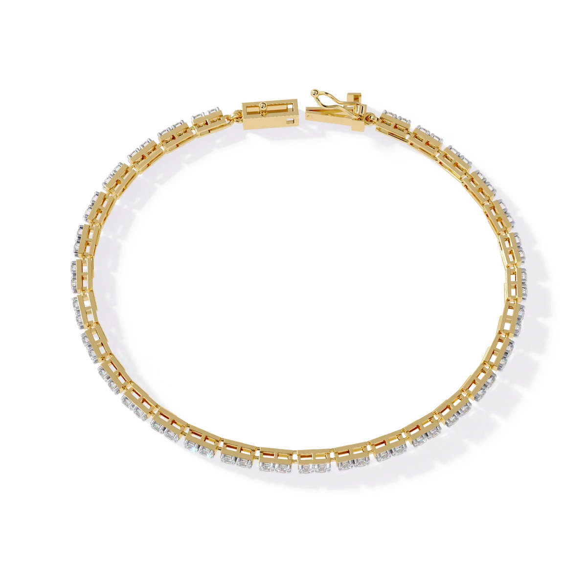 Classic Princess Lab Grown Diamond Tennis Bracelet - Ophiratbf
