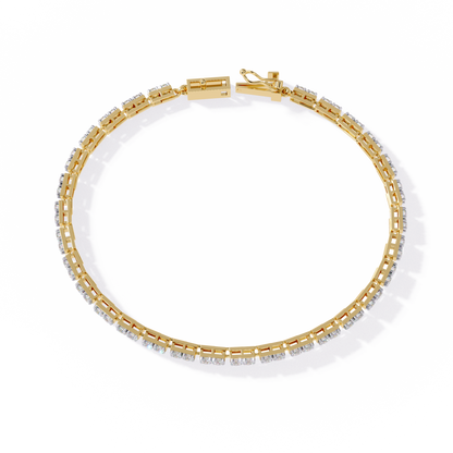 Classic Princess Lab Grown Diamond Tennis Bracelet