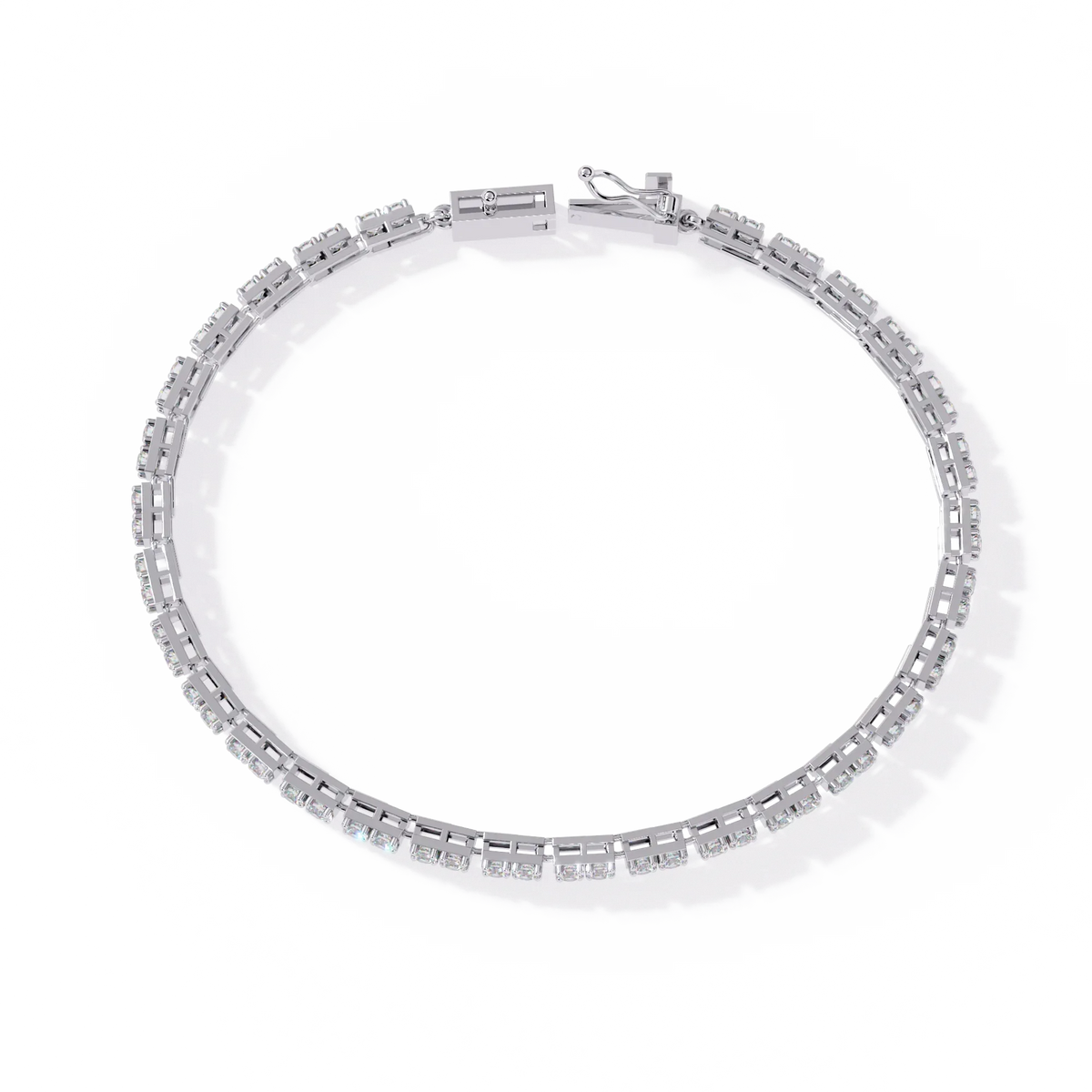 Classic Princess Lab Grown Diamond Tennis Bracelet - Ophiratbf