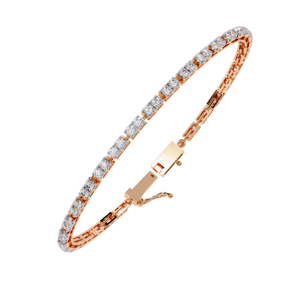 Classic Princess Lab Grown Diamond Tennis Bracelet