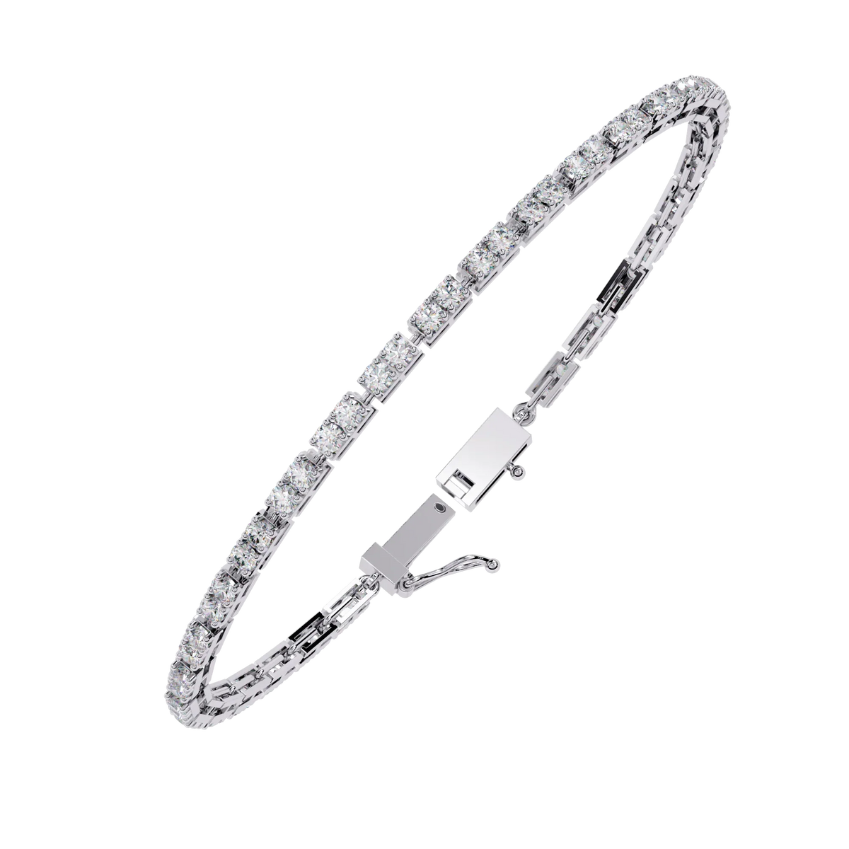 Classic Princess Lab Grown Diamond Tennis Bracelet - Ophiratbf