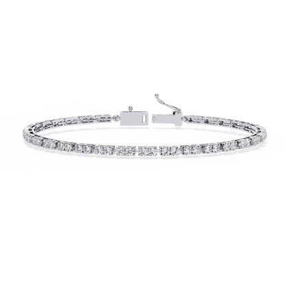 Classic Princess Lab Grown Diamond Tennis Bracelet