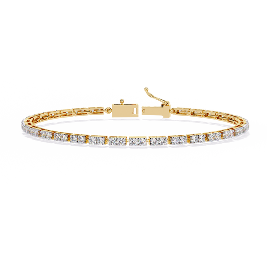 Classic Princess Lab Grown Diamond Tennis Bracelet