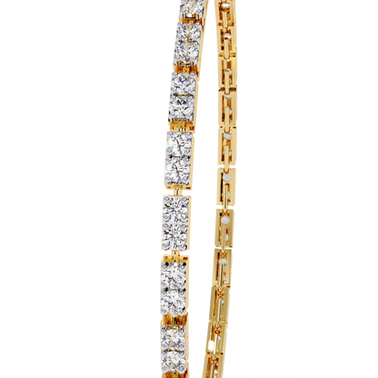 Classic Princess Lab Grown Diamond Tennis Bracelet