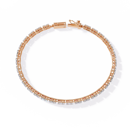 Classic Princess Lab Grown Diamond Tennis Bracelet