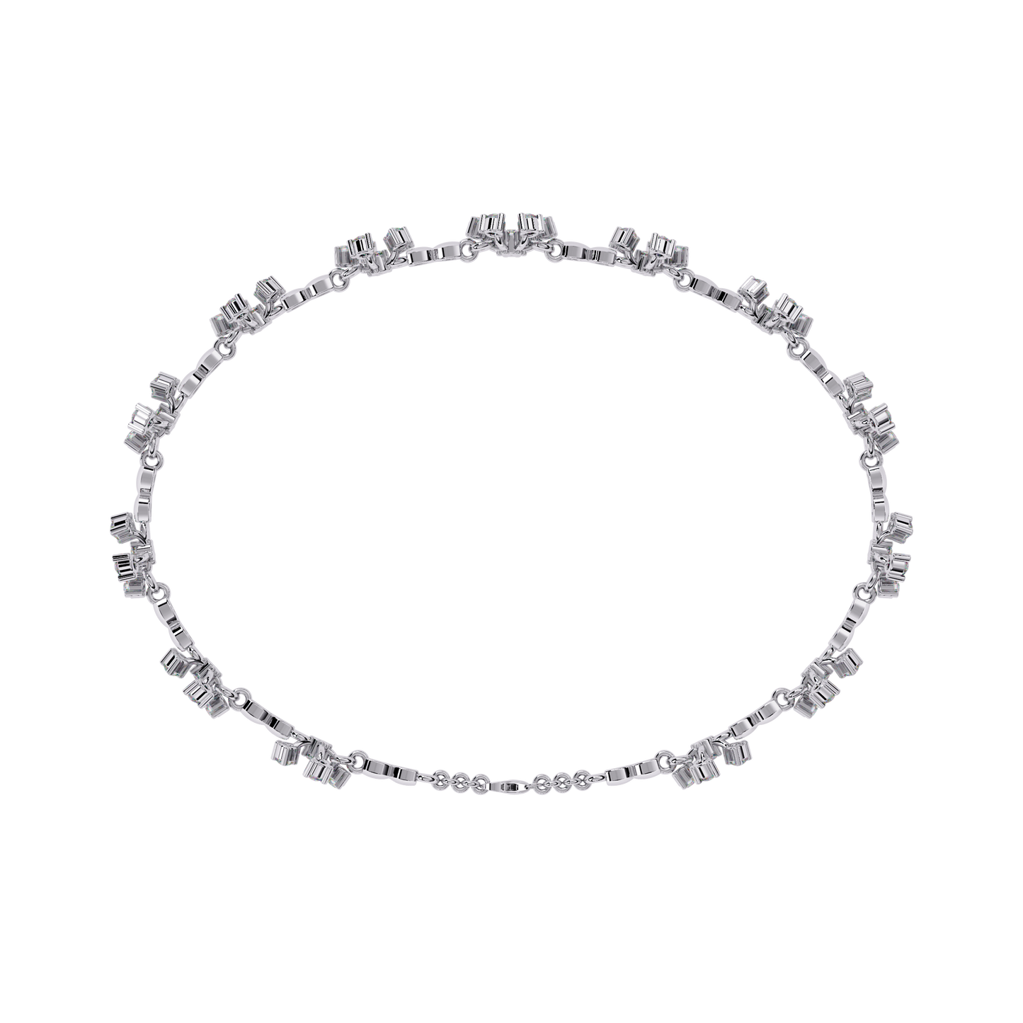 flora radiance lab grown diamond bracelet