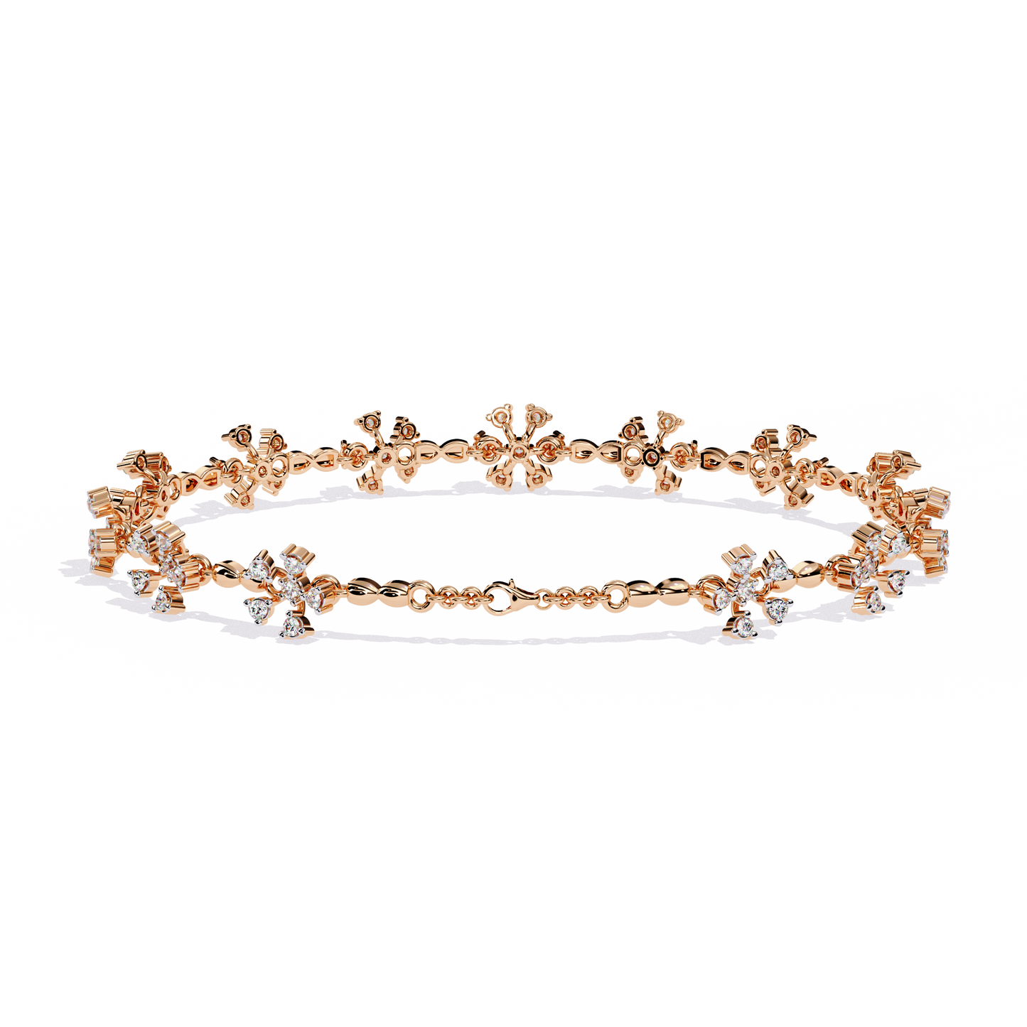 flora radiance lab grown diamond bracelet