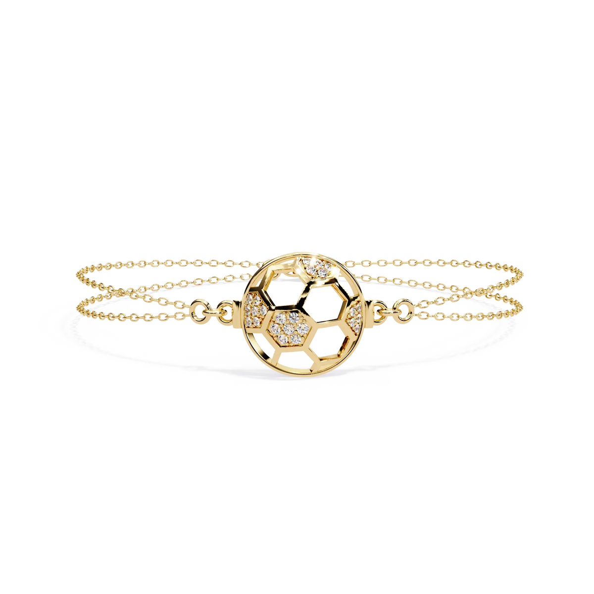 Soccer Chic Lab Grown Diamond Chain Bracelet - Ophiratbf